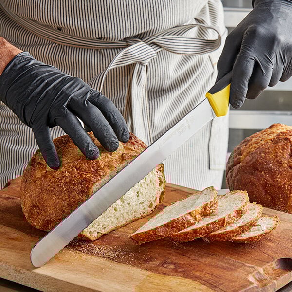 a person wearing black gloves