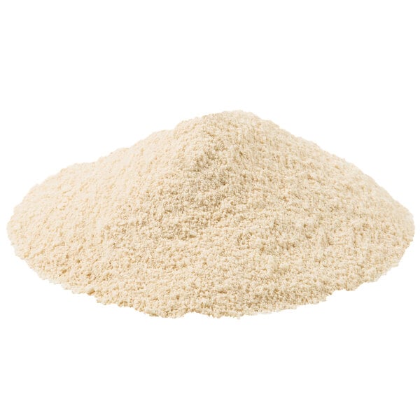 A pile of Golden Dipt all-purpose breading mix on a white background.