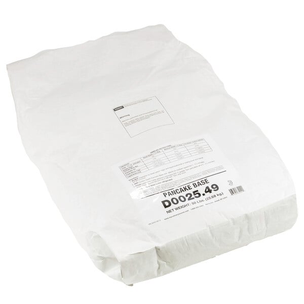 A white bag of Golden Dipt Pancake Base Mix.