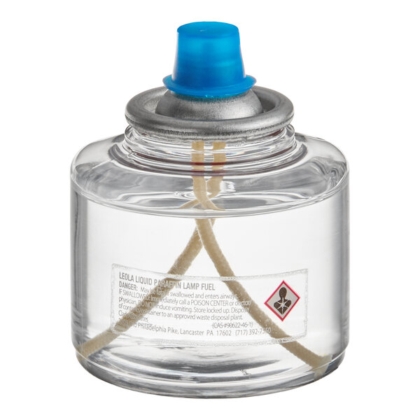 Leola Candle 18 Hour "Smokeless" Clear Liquid Candle Fuel Cartridge - Not for Home Consumer Use - 24/Pack