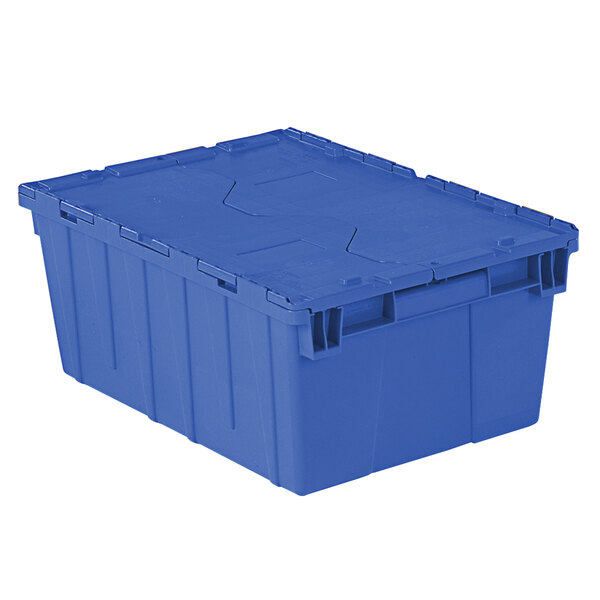 Orbis FP143 21" x 15" x 9" StackNNest Flipak Dark Blue Tote Box with