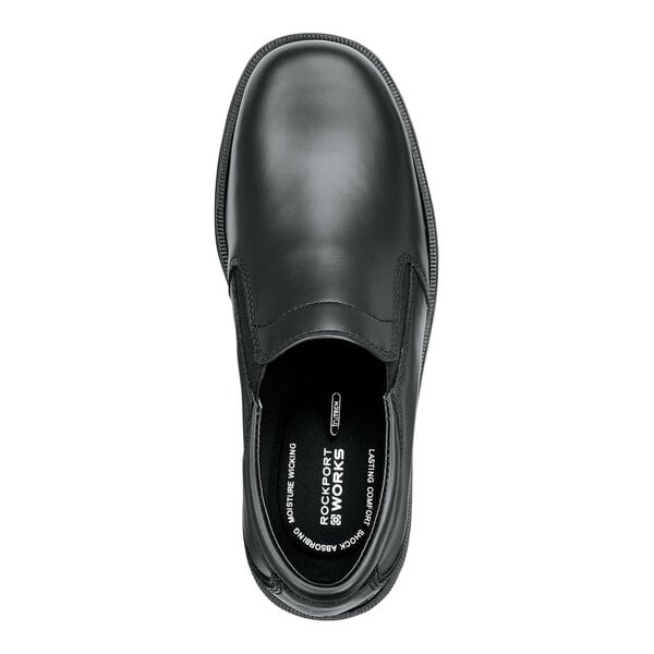 Rockport Works SRK6595 Ontario Men's Size 10 Medium Width Black Soft Toe Non-Slip Dress Shoe