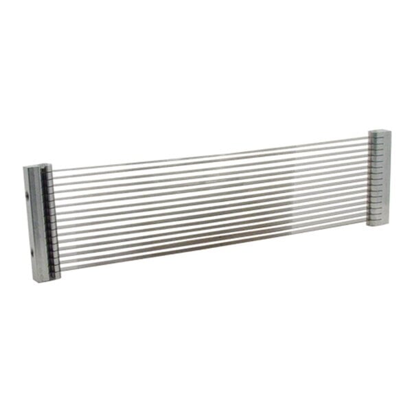 A close-up of a stainless steel Nemco 3/16" replacement blade assembly.