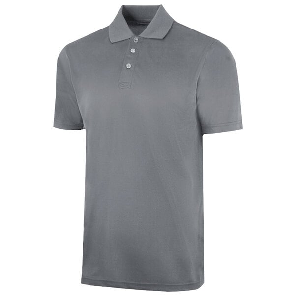 charcoal gray polo shirt