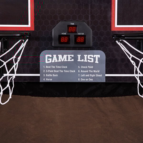 a black electronic device with red numbers