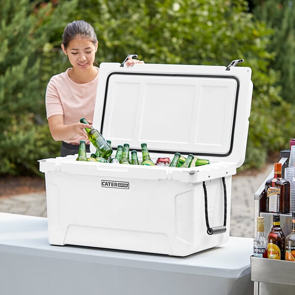 CaterGator CG65WH White 65 Qt. Rotomolded Extreme Outdoor