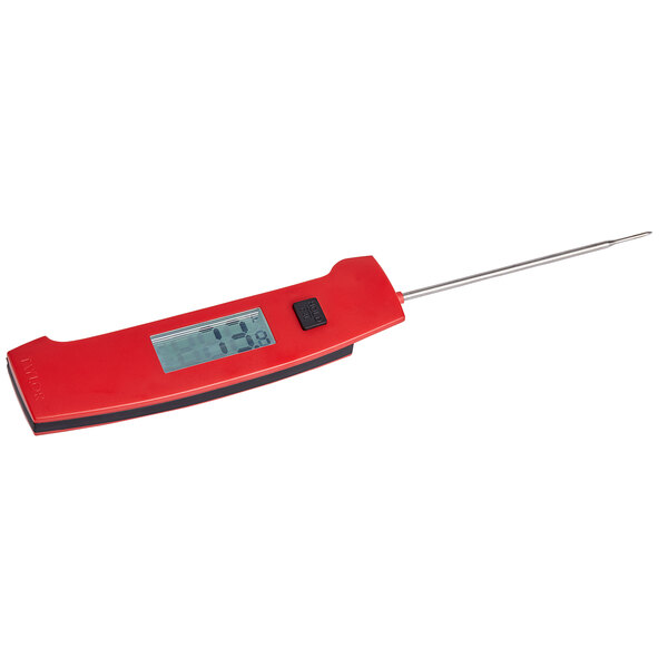 Taylor Waterproof Instant Read Food Thermometer, Red