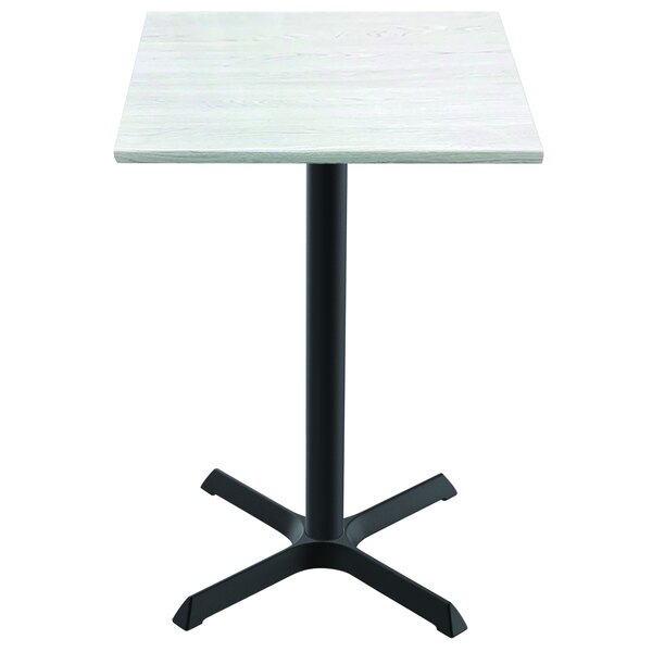 a table with a white top