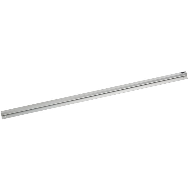 A long metal bar with a white background.