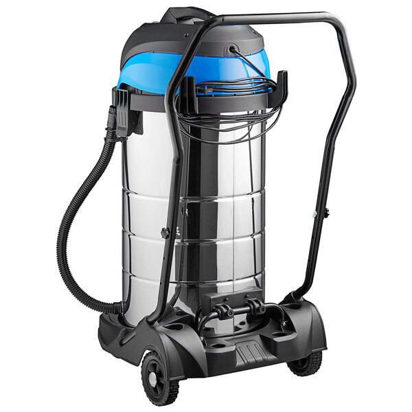 Lavex Janitorial 26 Gallon Stainless Steel Industrial Wet / Dry Vacuum