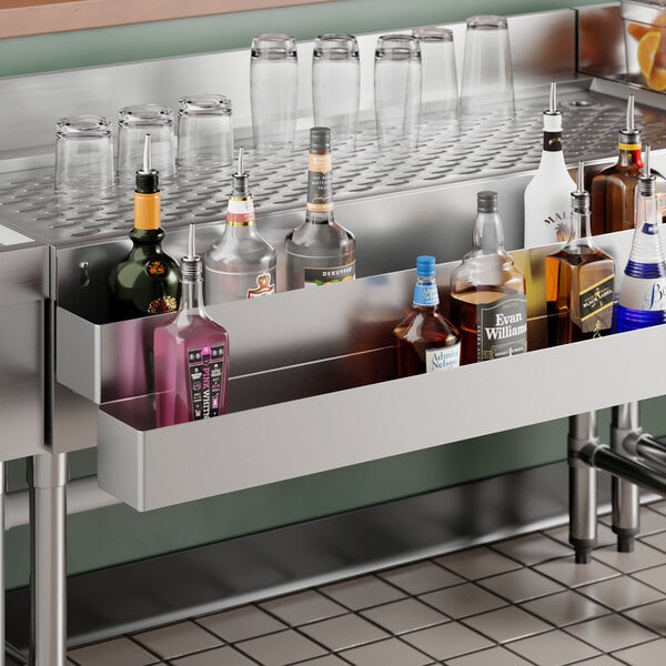 Steelton Stainless Steel Double Tier Speed Rail - 48"