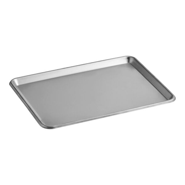 Baker's Lane Half Size NSF 20 Gauge 13" x 18" Open Bead Rim Stainless Steel Bun Pan / Sheet Pan