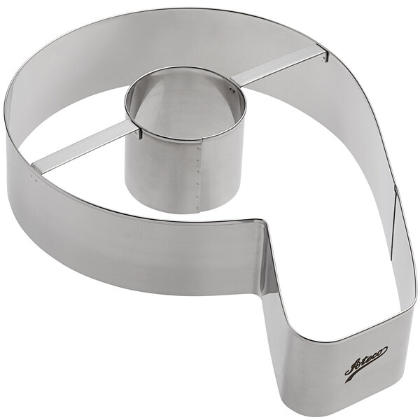 An Ateco stainless steel number 6 and 9 cake cutter on a counter.