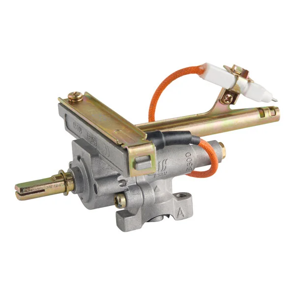 A Backyard Pro gas valve with attached ignition components and wiring.
