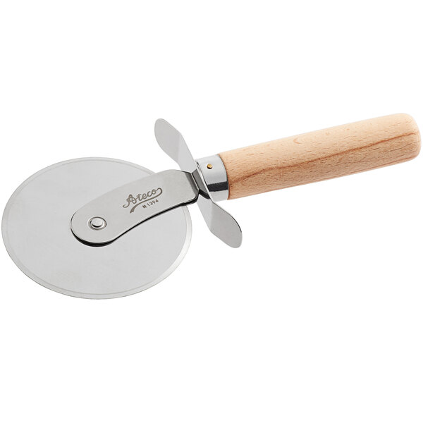Ateco 1394 4 Stainless Steel Pastry Cutter with Wooden Handle