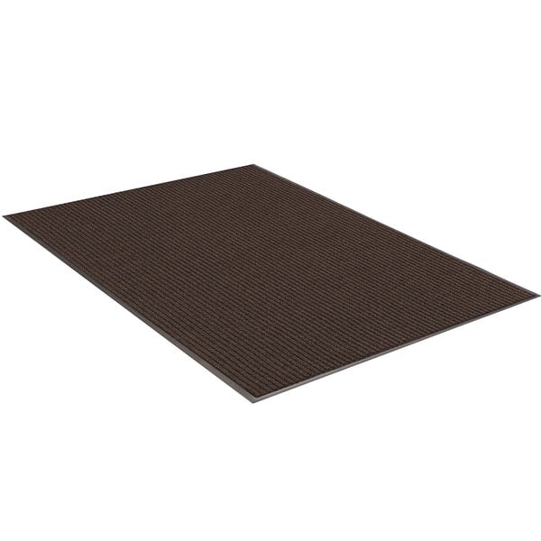A brown rectangular Lavex carpet entrance mat.