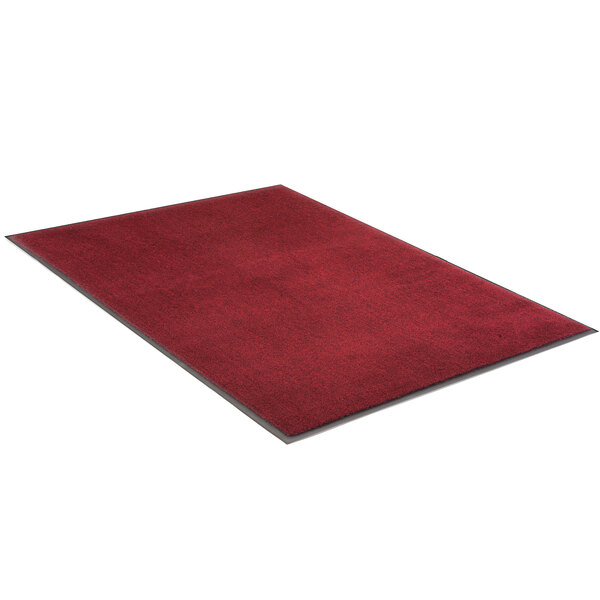 A red Lavex entrance mat with a black border.