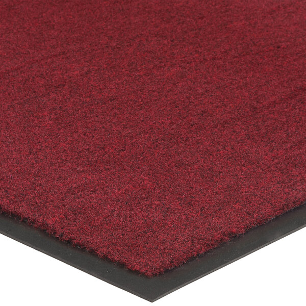 a close up of a red carpet