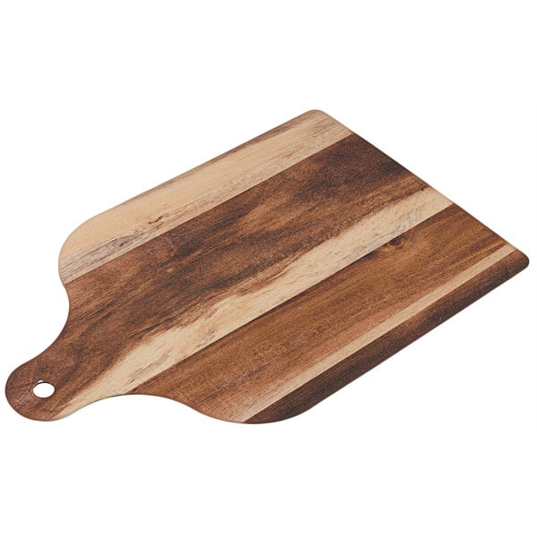 A Solia cardboard bistro board with a handle.