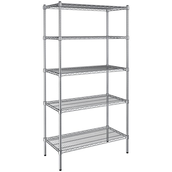 a close-up of a metal shelf