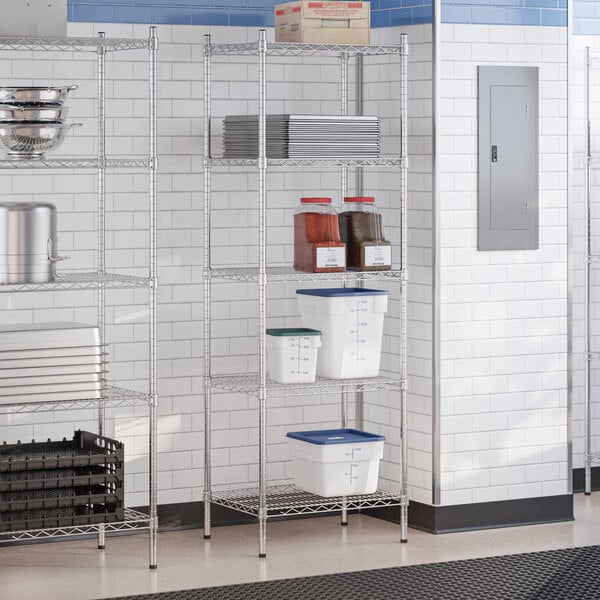 Steelton 18" x 24" NSF Chrome 5-Shelf Kit with 72" Posts