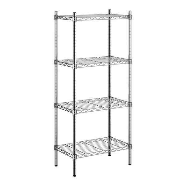 Steelton 14" x 24" NSF Chrome 4-Shelf Kit with 54" Posts
