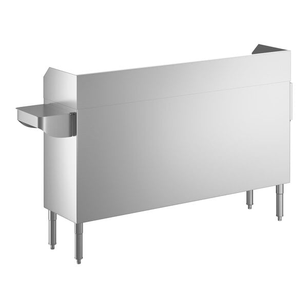 Regency 60" Stainless Steel Bussing / Waitress Station with Pan Holder