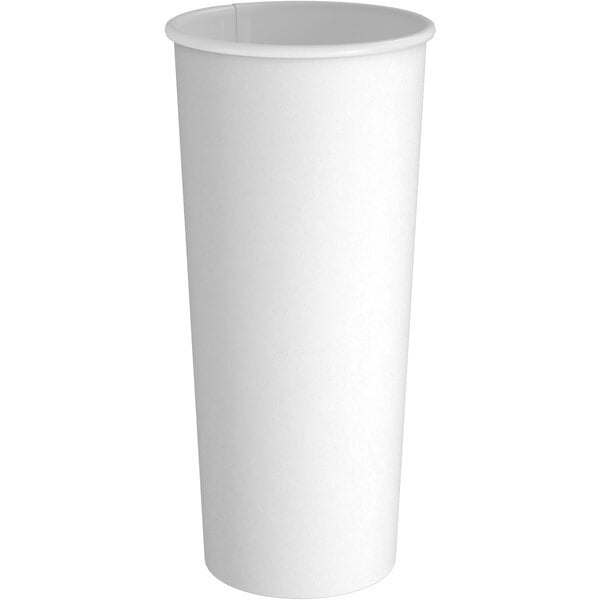 A white Choice paper hot cup.