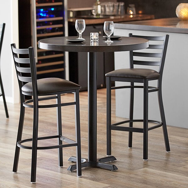 Lancaster Table Seating 36 Round Bar, Round High Top Table Set