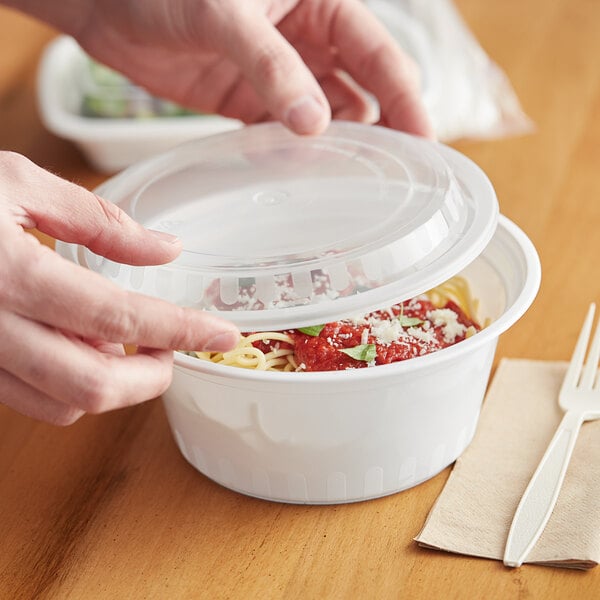 Disposable Round Plastic Container Take Away Plastic Food