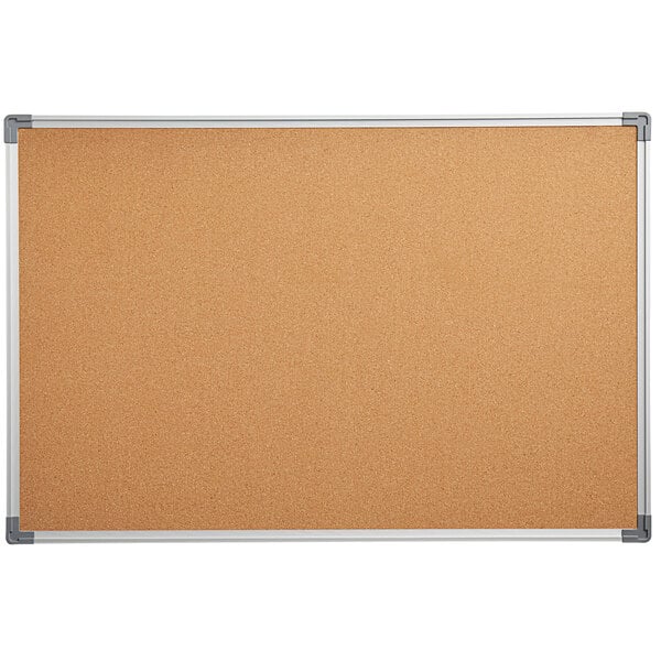 Dynamic by 360 Office Furniture 48 x 36 Wall-Mount Cork Board with  Aluminum Frame