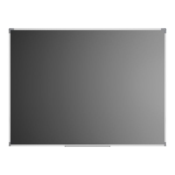 Dynamic by 360 Office Furniture 48" x 36" Black Wall-Mount Magnetic Chalkboard with Aluminum Frame