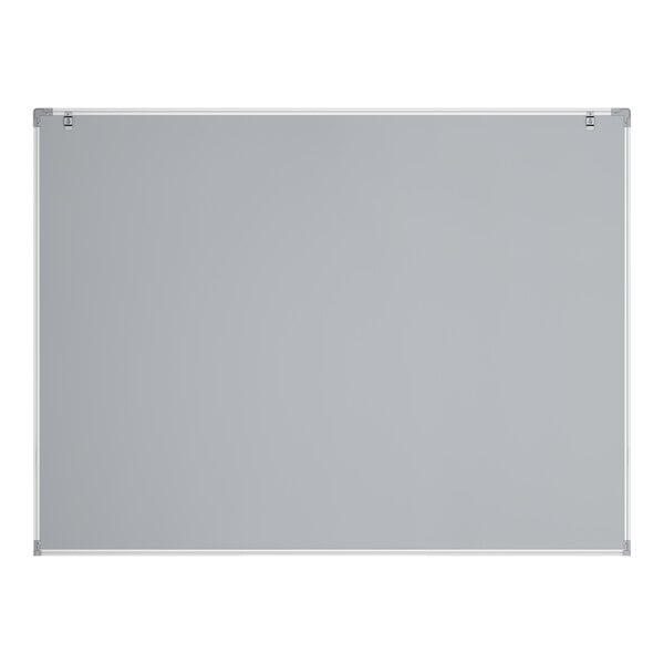 Dynamic by 360 Office Furniture 48" x 36" Black Wall-Mount Magnetic Chalkboard with Aluminum Frame