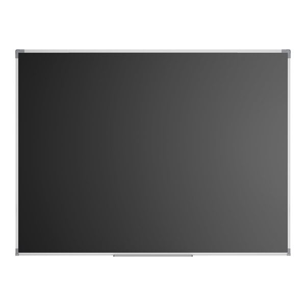Dynamic by 360 Office Furniture 48" x 36" Black Wall-Mount Magnetic Chalkboard with Aluminum Frame