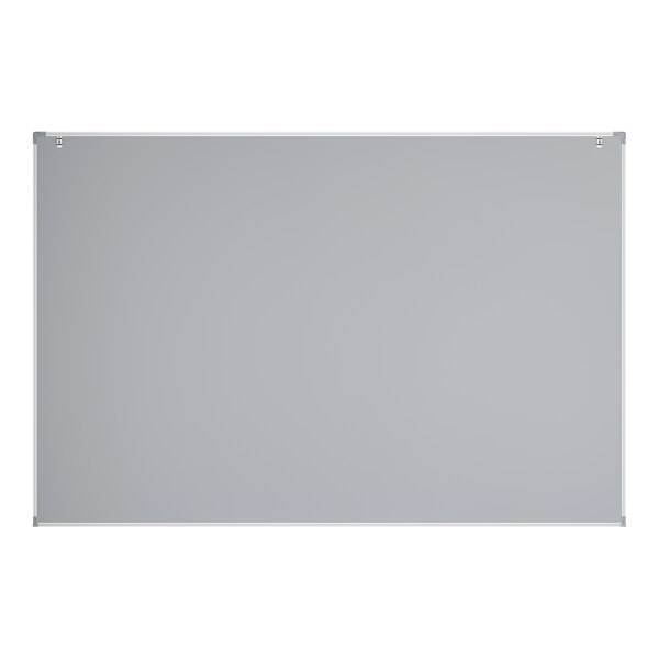 Dynamic by 360 Office Furniture 72" x 48" Black Wall-Mount Magnetic Chalkboard with Aluminum Frame