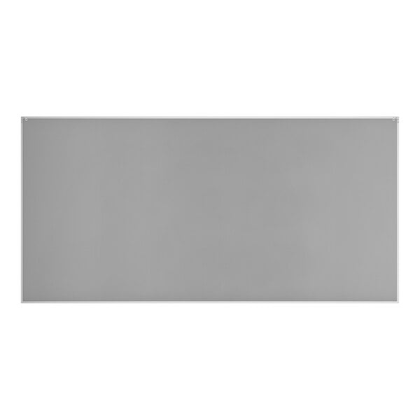 A large rectangular wall-mount melamine whiteboard with an aluminum frame.