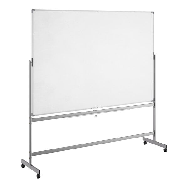 Dynamic by 360 Office Furniture 72" x 48" Magnetic Whiteboard with Aluminum Frame and Mobile Stand