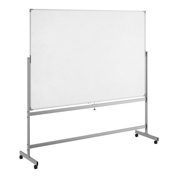 Dynamic by 360 Office Furniture 72" x 48" Magnetic Whiteboard with Aluminum Frame and Mobile Stand