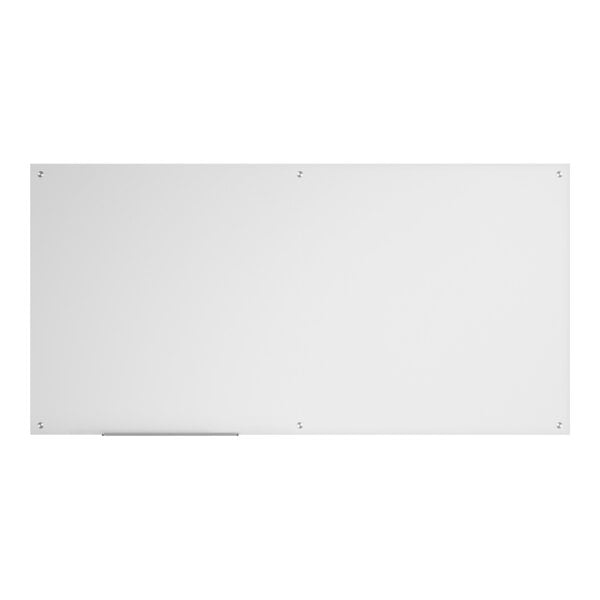 Dynamic by 360 Office Furniture 96" x 48" Frameless Wall-Mount Frosted Glass Dry Erase Board