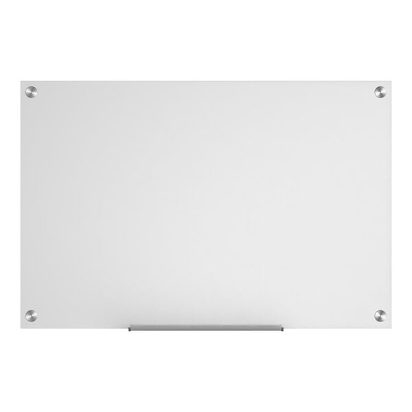 Dynamic by 360 Office Furniture 36" x 24" Frameless Wall-Mount Frosted Glass Dry Erase Board