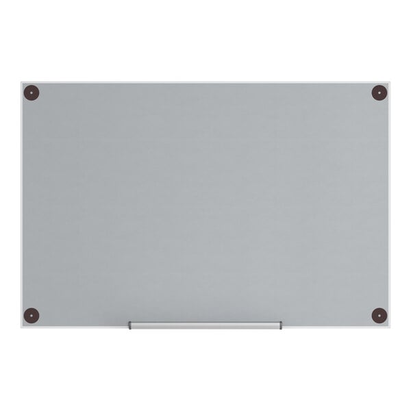 Dynamic by 360 Office Furniture 36" x 24" Frameless Wall-Mount Frosted Glass Dry Erase Board