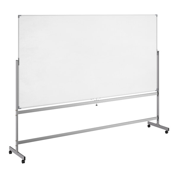 Dynamic by 360 Office Furniture 96" x 48" Magnetic Whiteboard with Aluminum Frame and Mobile Stand