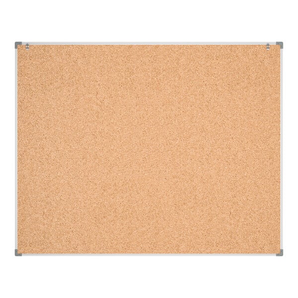 Dynamic by 360 Office Furniture 60" x 48" Wall-Mount Cork Board with Aluminum Frame