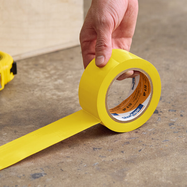 Shurtape VP 410 2" x 36 Yards Yellow Line Set Tape