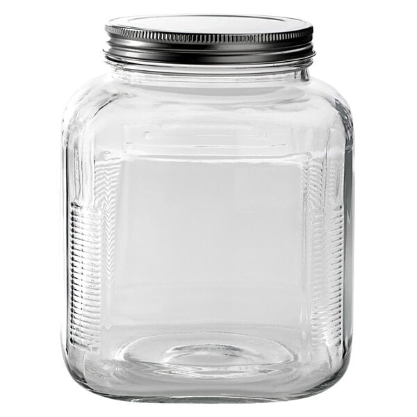 1 Gallon Glass Large Mason Jar - Metal Lids