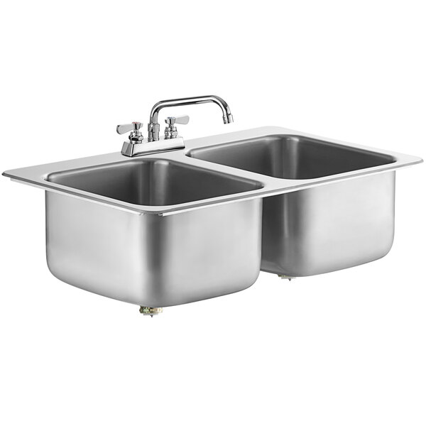 Regency 9 x 9 x 5 18-Gauge Stainless Steel One Compartment Drop-In Sink