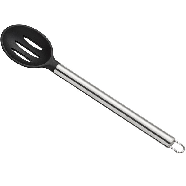 Pampered Chef Scoop and Drain 1622 Slotted Spoon Ladle Plastic Black C – At  Grandma's Table
