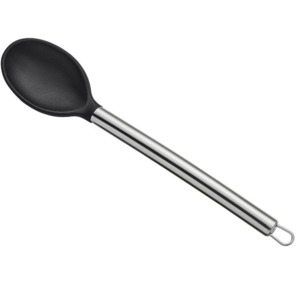 Calphalon Select Black Silicone Handle Solid Serving/ Cooking Spoon Utensil  14”