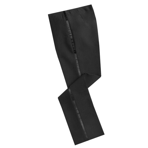 Henry Segal black tuxedo pants with a black stripe down the side.