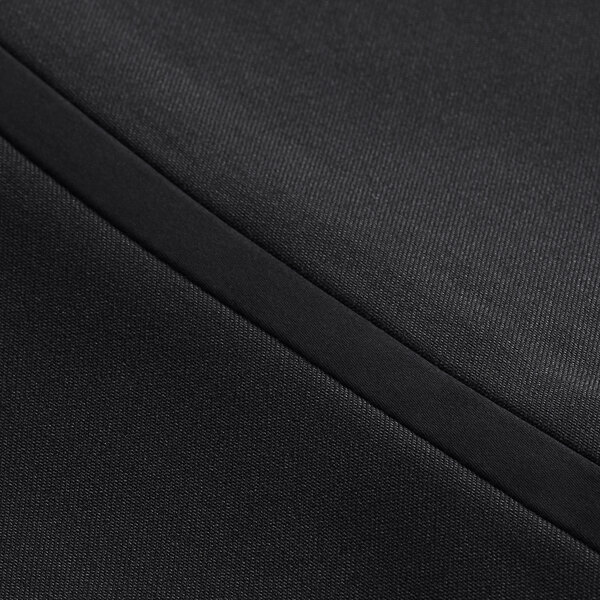 Black fabric with a zipper.